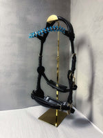 Load image into Gallery viewer, OUTGOING Bella Starwheel hackamore all black
