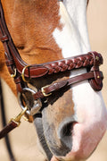 Masego padded Bitlifter soft Italian leather brass details horse bridle accessory