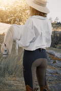 Hazel Riding tights in classic retro style with four-way stretch and silicone grip for equestrian use