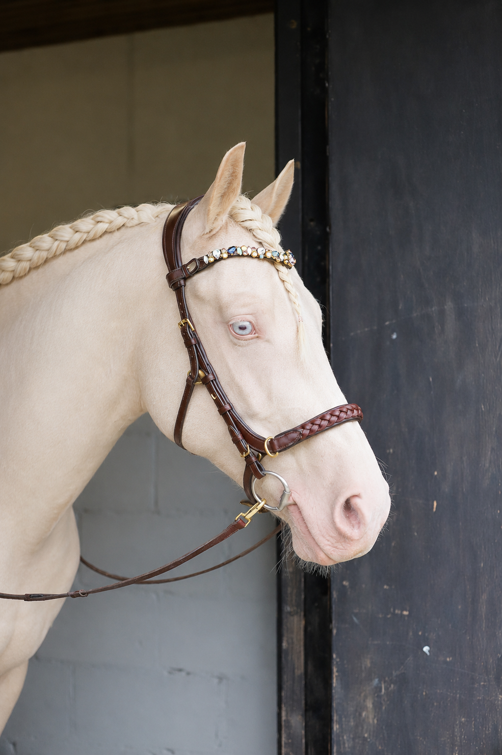 Odessa bonita Multi Bridle padded, bit to bitless system no.1