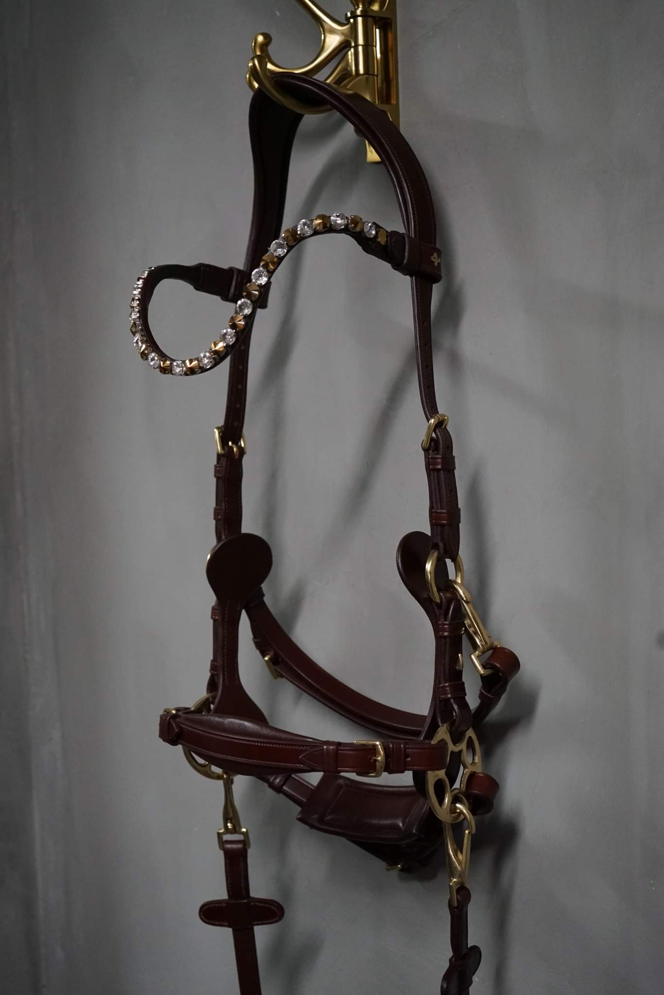 Bella Starwheel hackamore All brown