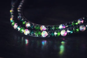 Chunky Swarovski Green apple