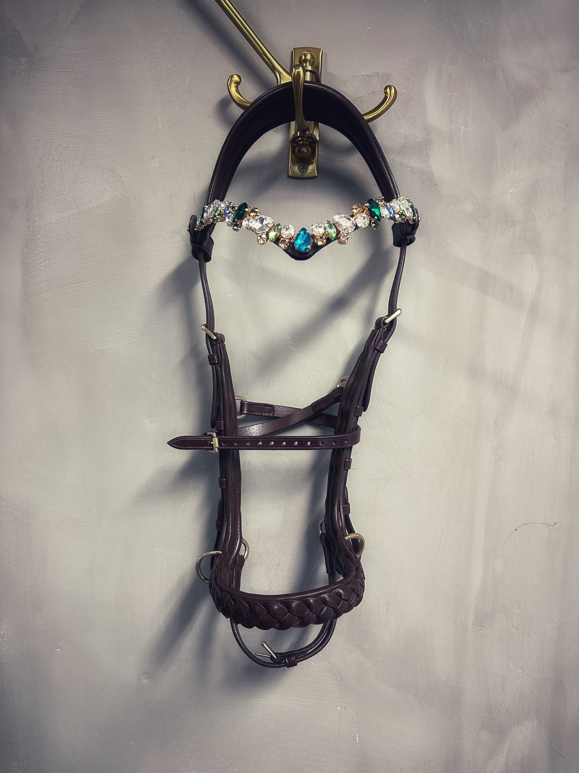 Odessa bonita Multi Bridle with padded noseband - MASEGO bit to bitless system