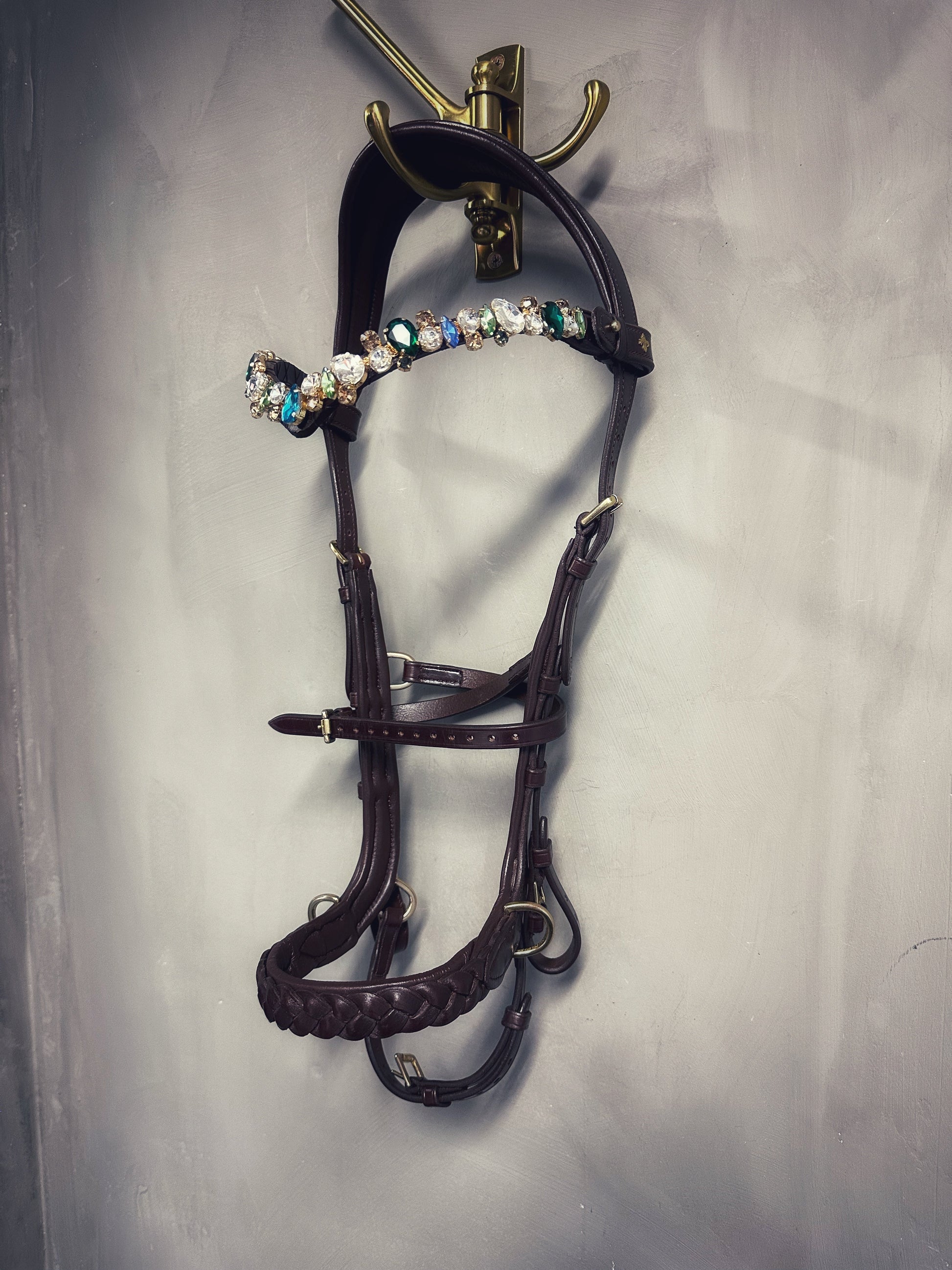 Odessa bonita Multi Bridle with padded noseband - MASEGO bit to bitless system