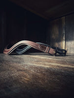 Load image into Gallery viewer, Square plain leather browband made of high-quality Italian leather with soft padding
