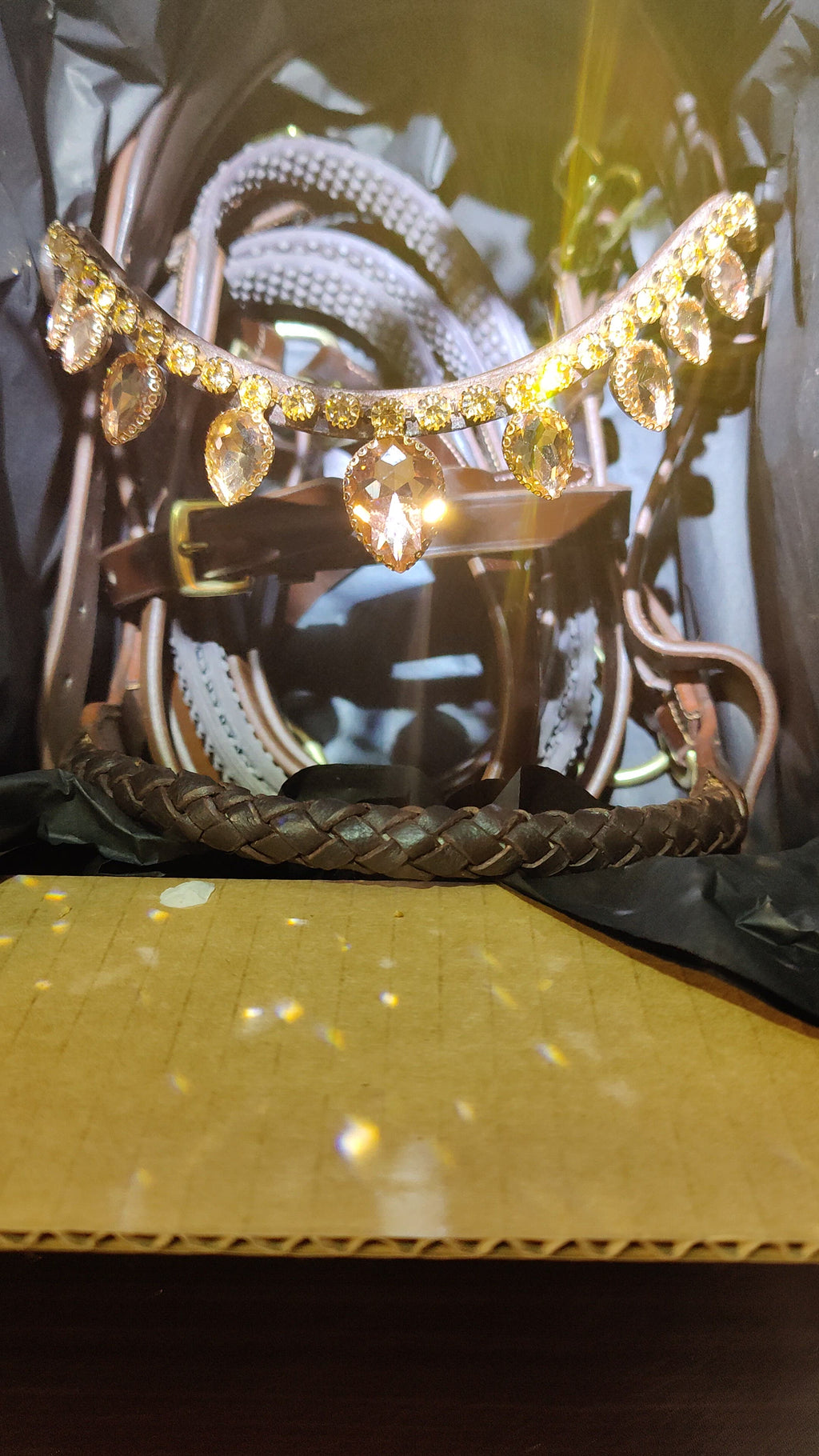 Rosegold raindrop browband