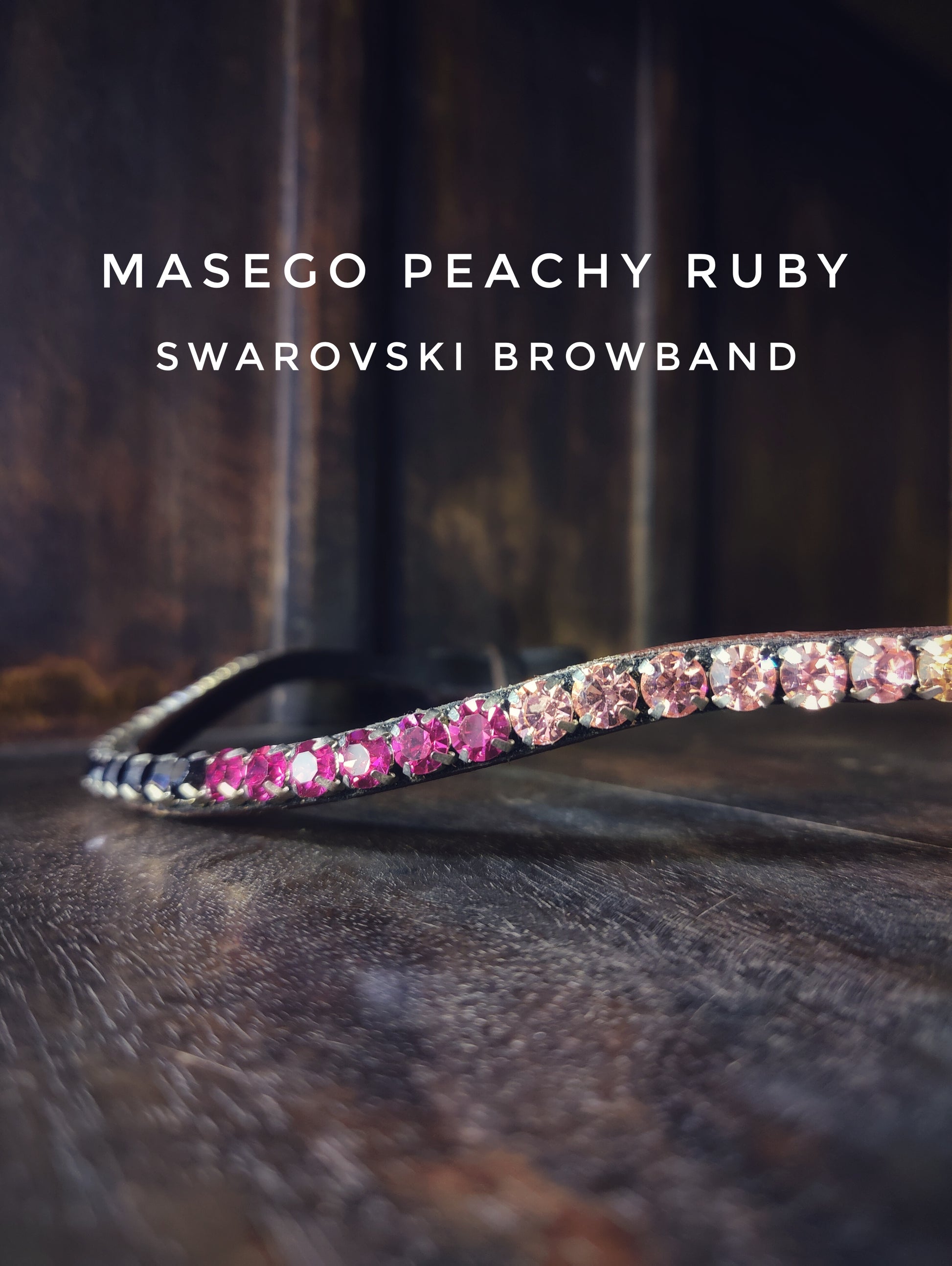 Masego Peachy Ruby browband - MASEGO horsewear