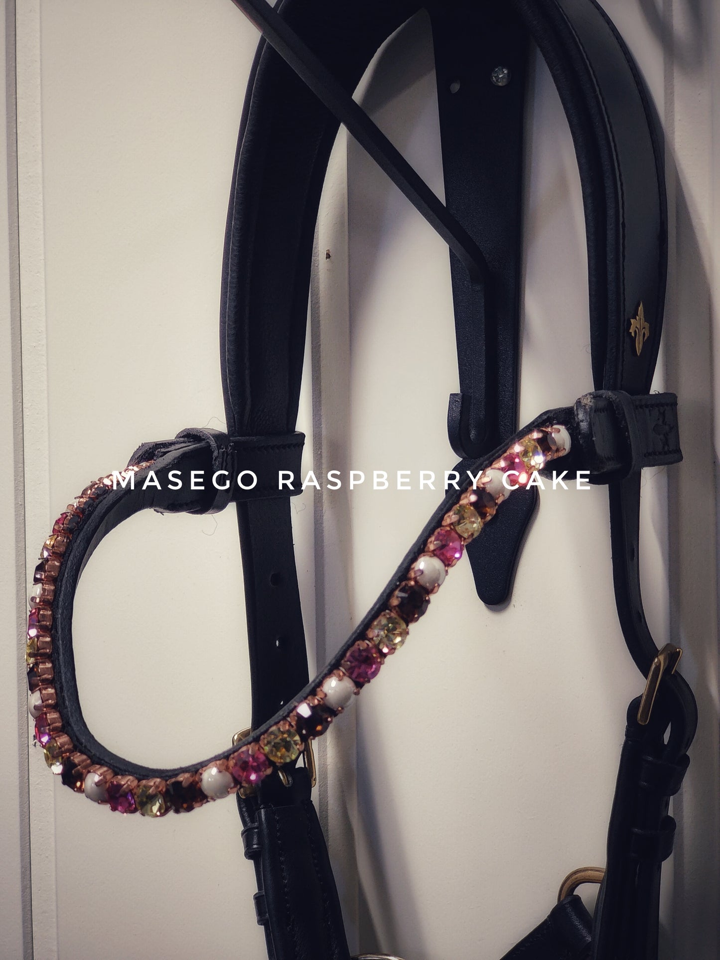 MASEGO horsewear Raspberry cake browband - MASEGO horsewear