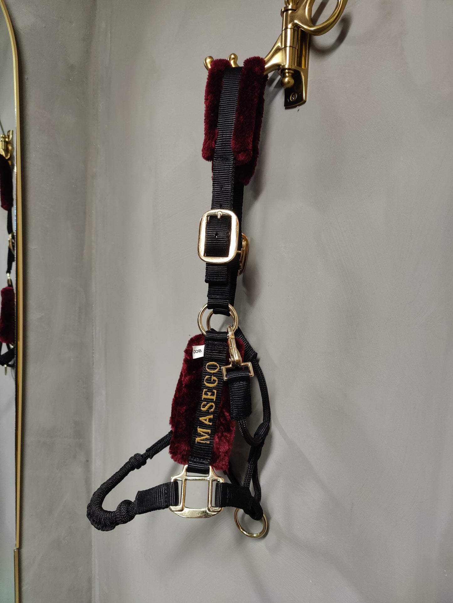 Ivy halter - black/burgundy - MASEGO horsewear